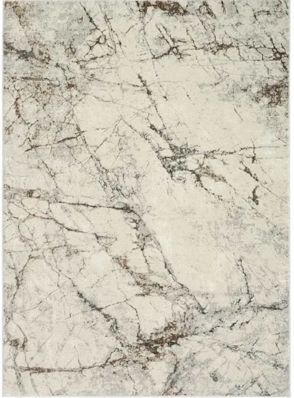 CK073 Compass CMP02 Ivory/Multicolor 5'3" x 7'3" Rug