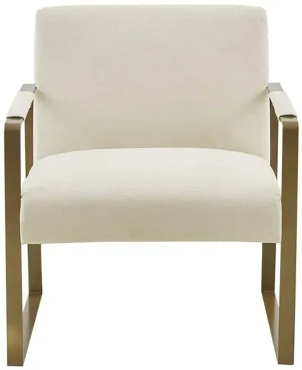 Starlight Canyon Home Beige Accent Chair with Solid Wood Frame for Living Room or Reading