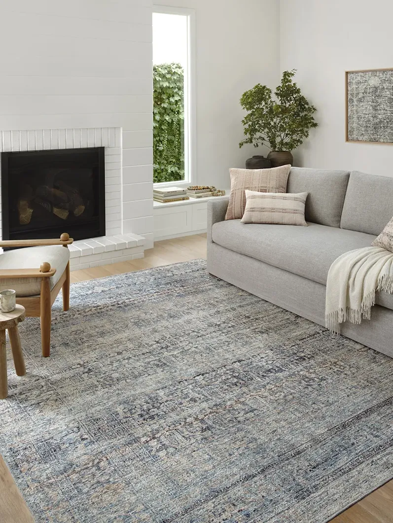 Billie BIL05 Denim/Blush 7'6" x 9'6" Rug