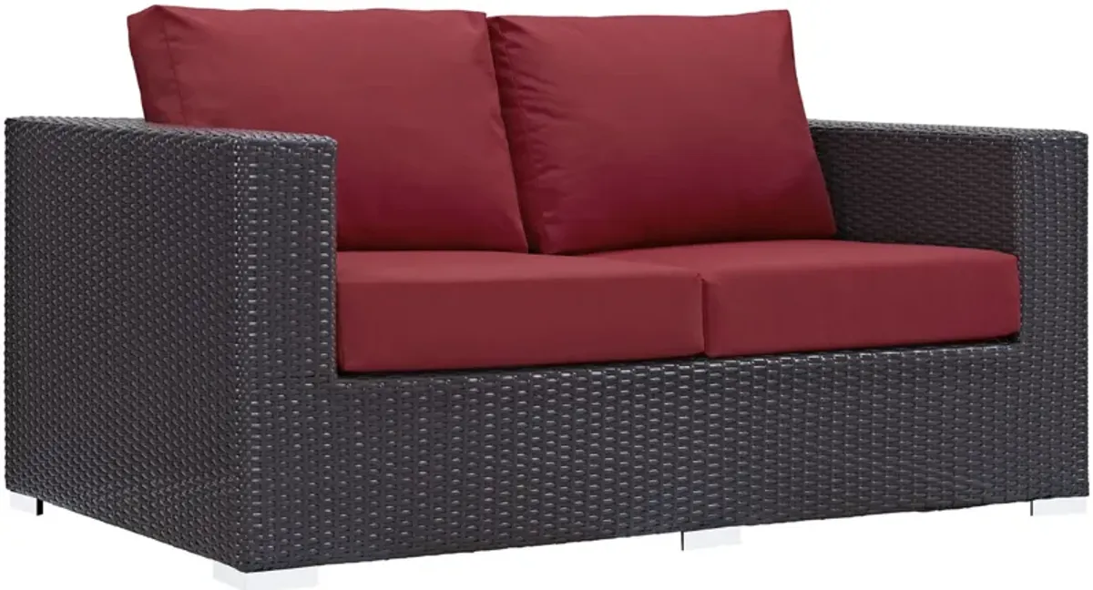 Convene Outdoor Sectional Set - Durable Rattan & Aluminum Frame, Weather-Resistant Cushions, Patio Sofa, Loveseat, Armchairs, Ottomans, Coffee & Side Tables