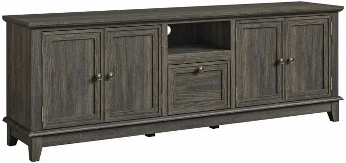 FESTIVO Rustic 72-Inch TV Stand with Adjustable Shelves, Hidden Storage