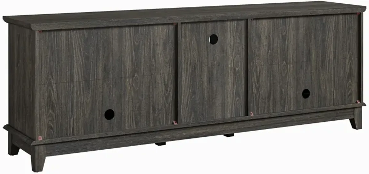 FESTIVO Rustic 72-Inch TV Stand with Adjustable Shelves, Hidden Storage