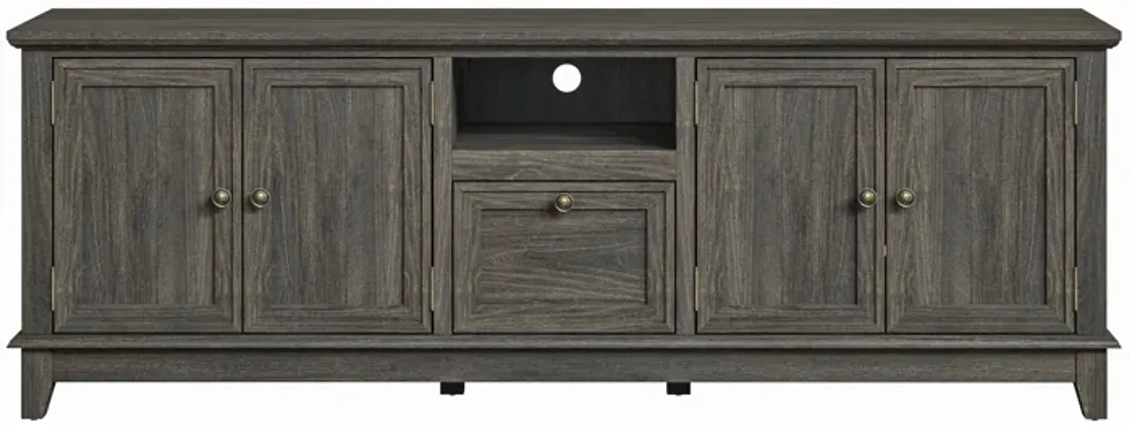 FESTIVO Rustic 72-Inch TV Stand with Adjustable Shelves, Hidden Storage