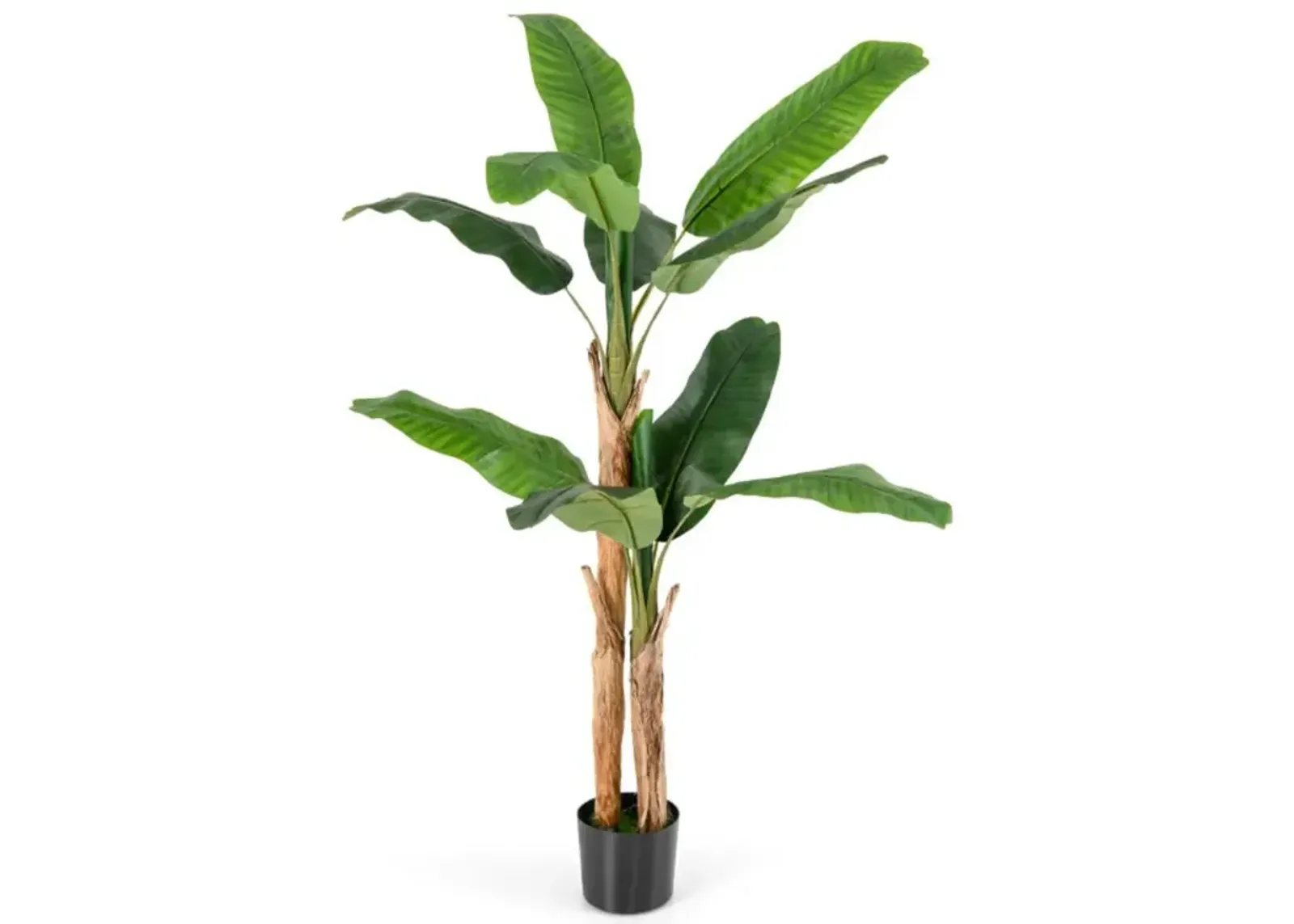 Hivvago 5.5/6.5 Feet Tall Artificial Banana Tree with 10/27 Large Leaves