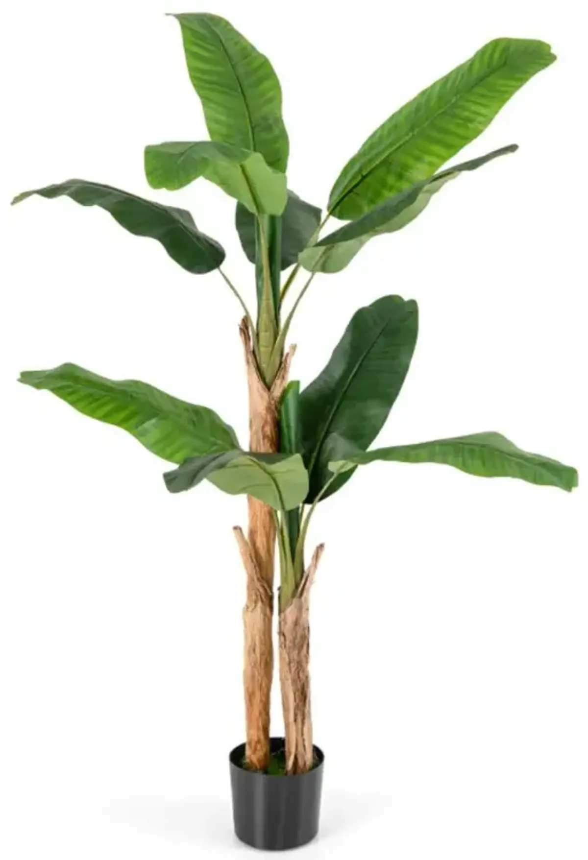 Hivvago 5.5/6.5 Feet Tall Artificial Banana Tree with 10/27 Large Leaves