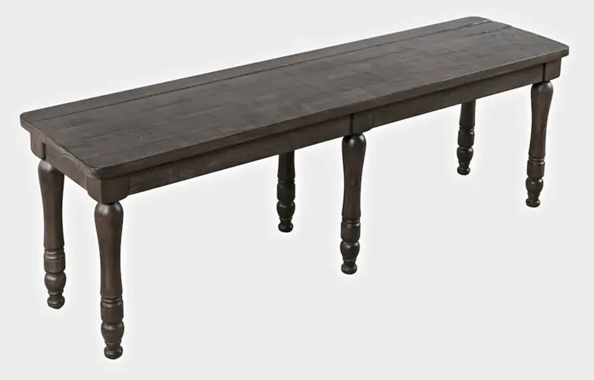 Jofran Madison County Rustic Reclaimed Solid Wood Farmhouse 54 Dining Bench