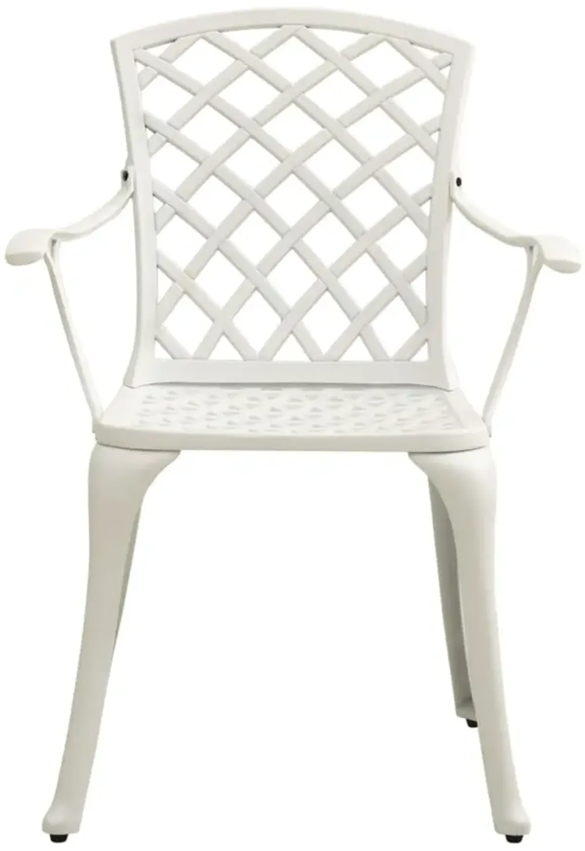 vidaXL 3 Piece Bistro Set Cast Aluminum White