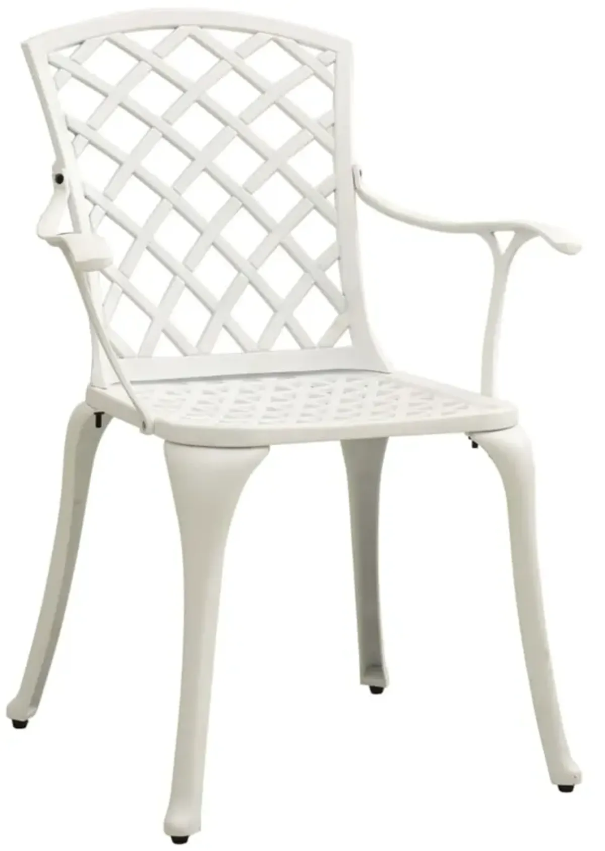 vidaXL 3 Piece Bistro Set Cast Aluminum White