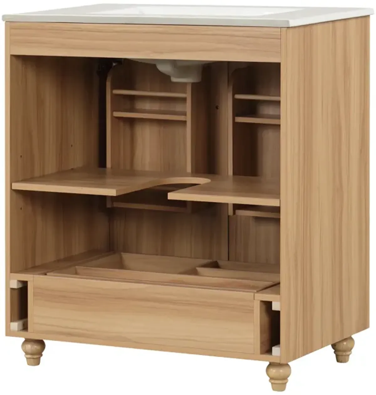 Merax Multi-functional Bathroom Vanity  Cabinet  Solid Wood