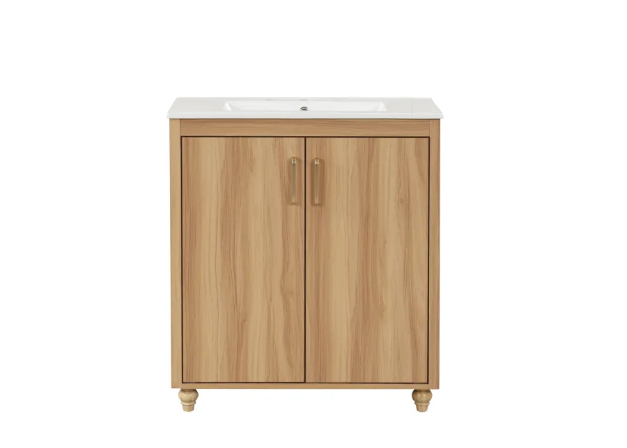 Merax Multi-functional Bathroom Vanity  Cabinet  Solid Wood