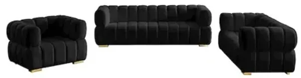 Meridian Furniture Gwen Black Velvet Chair