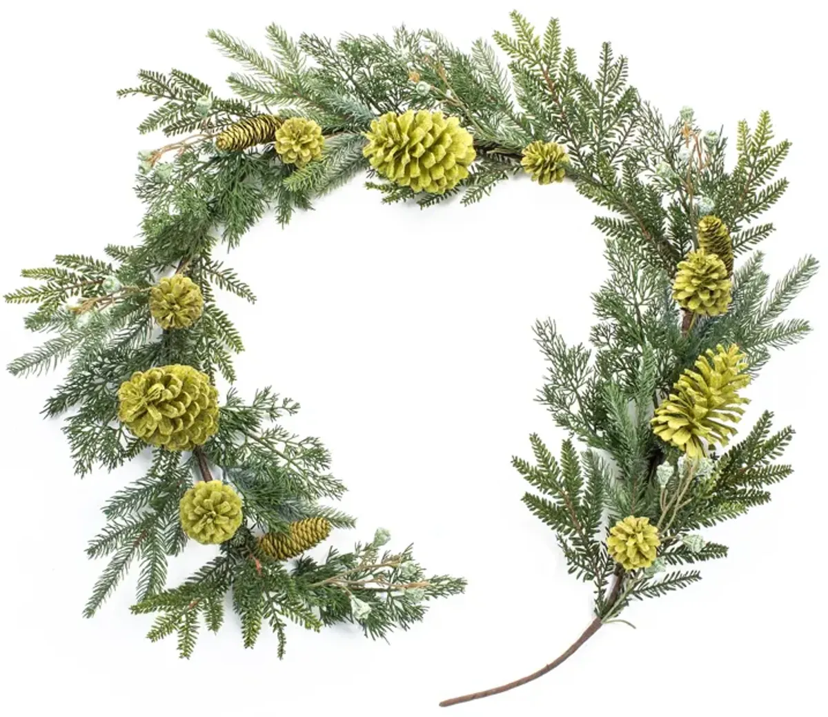 Artificial Decorative Mixed Pine Garland Set (2 Pieces)