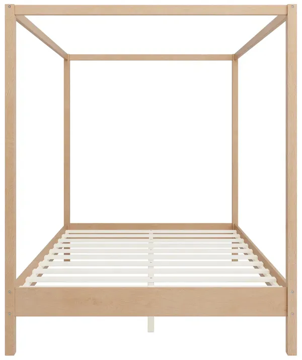 Merax Canopy Bed Frame Four Poster Platform Bed