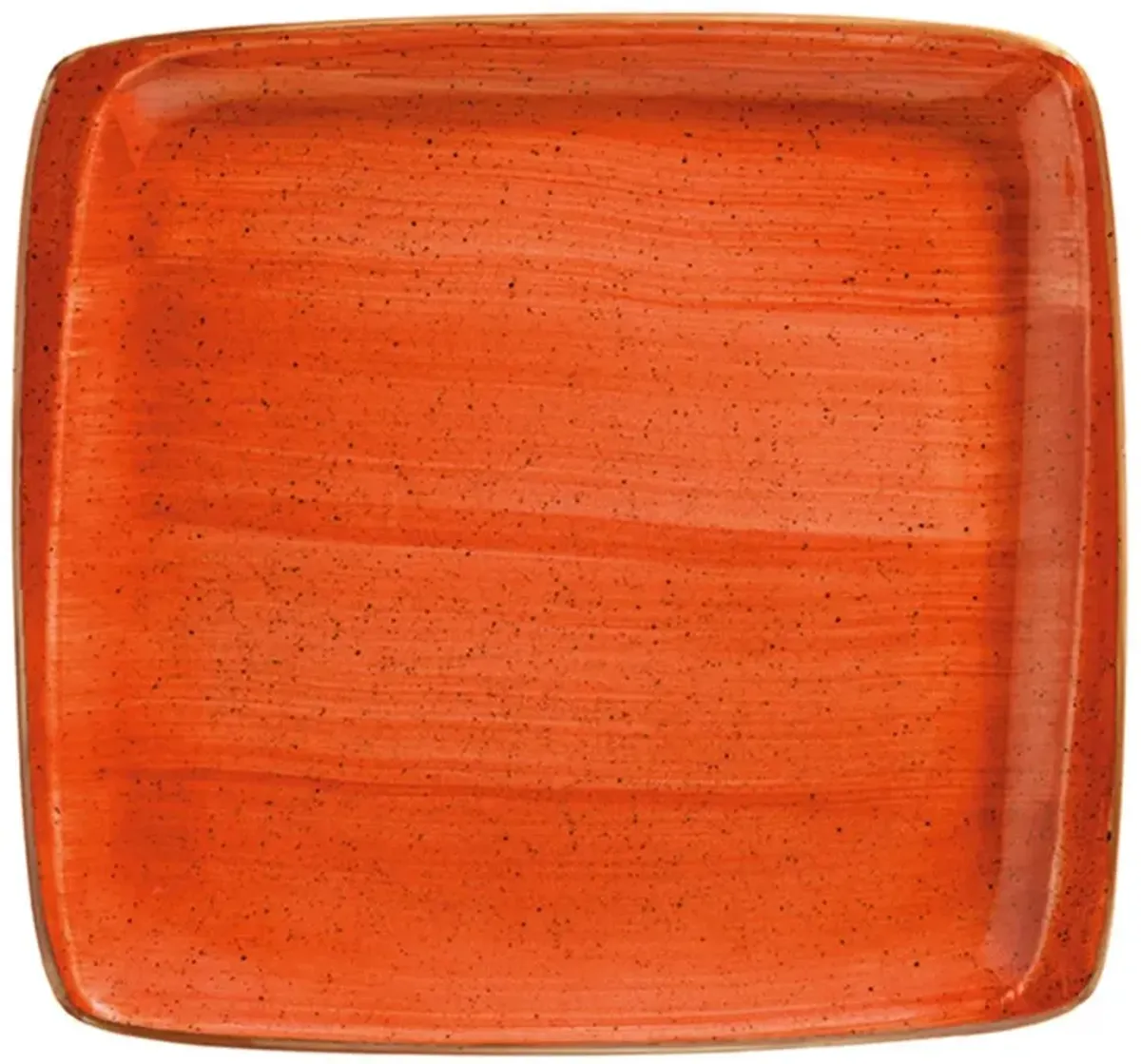 Terracota 12.75" x 12" x h:0.75" Square Terracotta Porcelain Platter