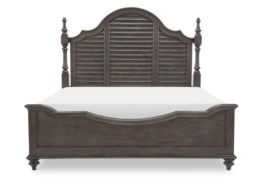 Kingston King Louvered Poster Bed