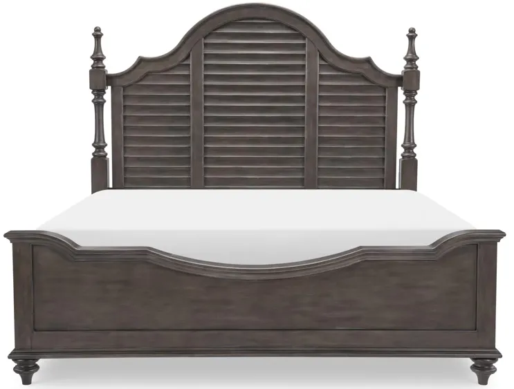 Kingston King Louvered Poster Bed