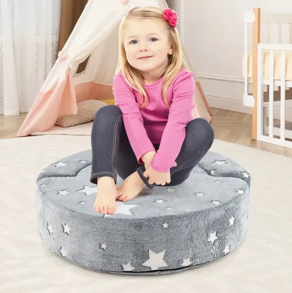 2-in-1 Convertible Glow-in-the-Dark Kids Sofa with Removable Washable Cover