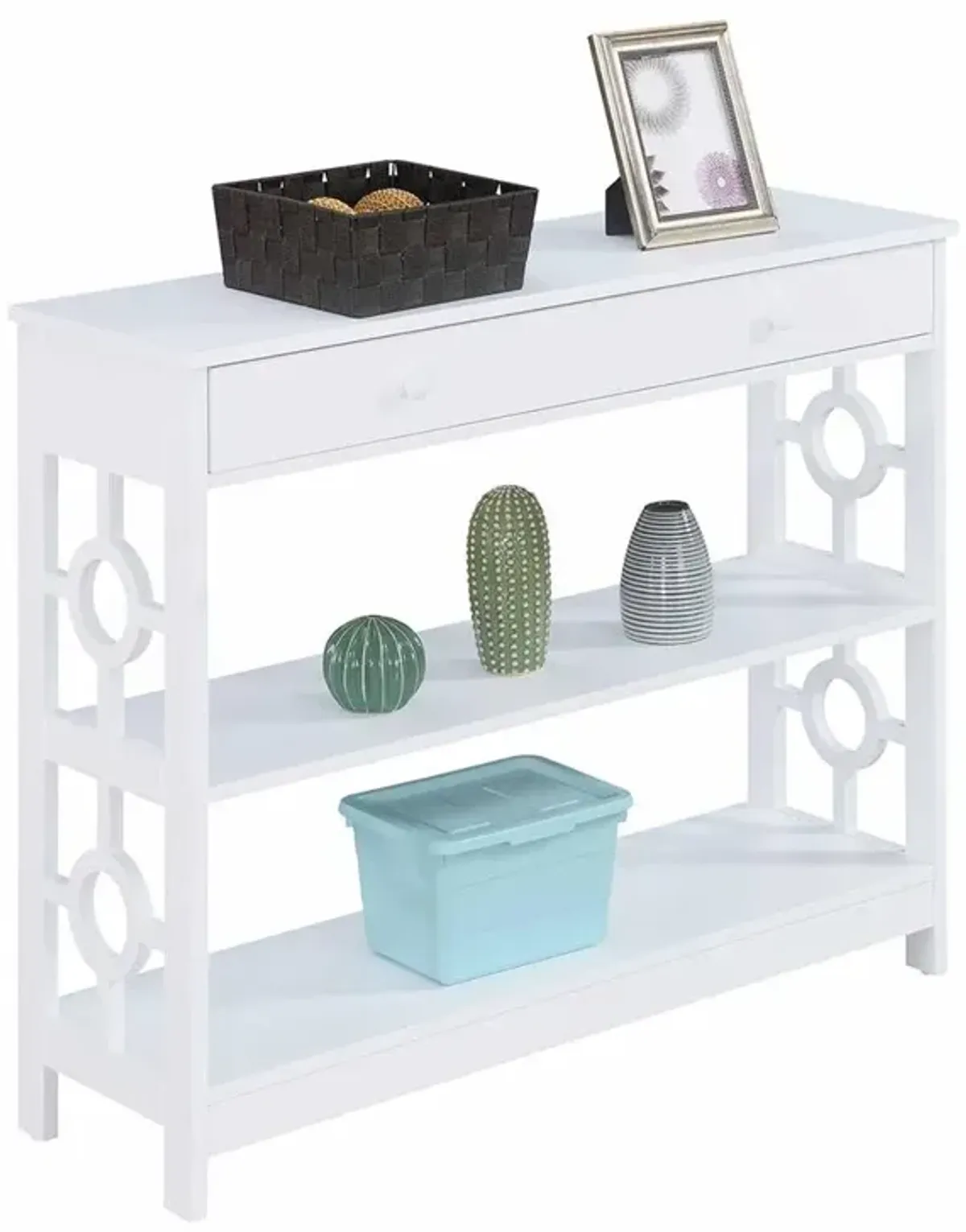 Convenience Concepts Ring 1 Drawer Console Table