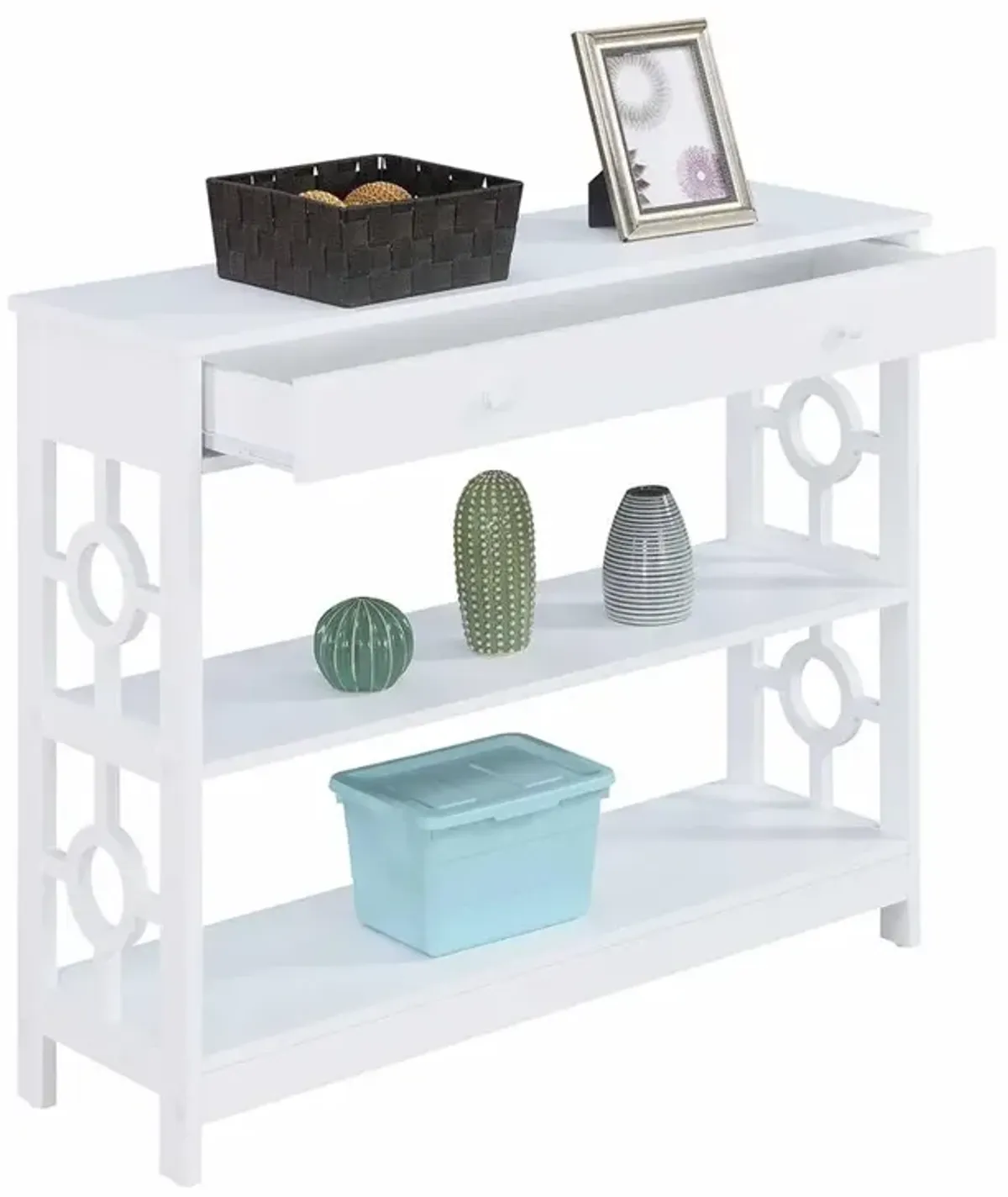 Convenience Concepts Ring 1 Drawer Console Table