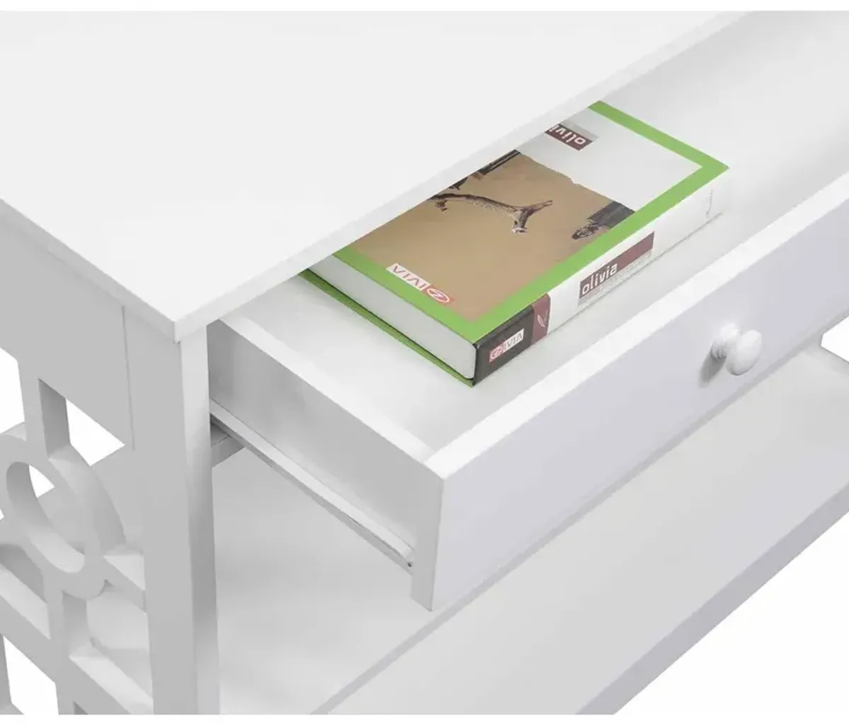 Convenience Concepts Ring 1 Drawer Console Table