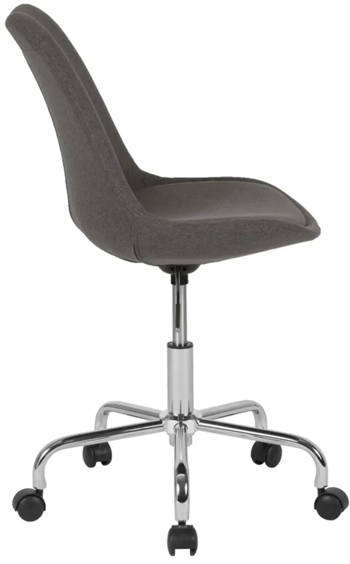 Aurora Series Mid-Back Fabric Task Office Chair with Pneumatic Lift and Chrome Base