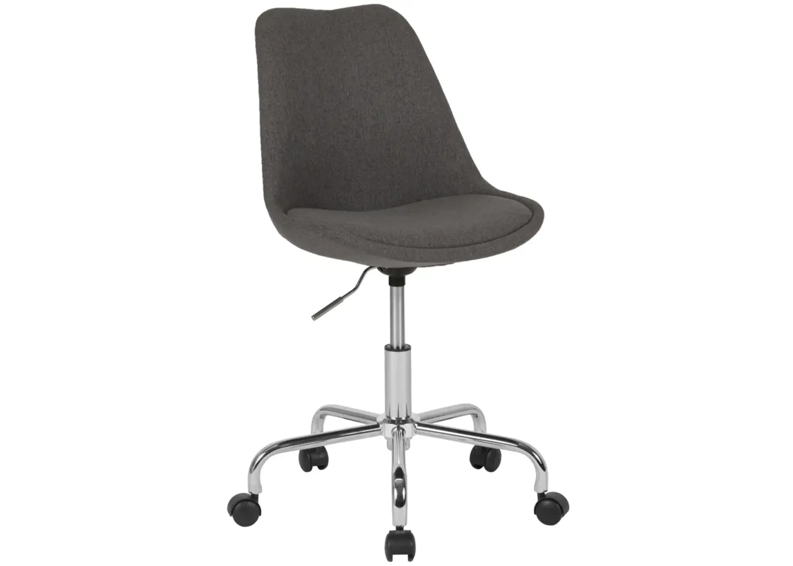 Aurora Series Mid-Back Fabric Task Office Chair with Pneumatic Lift and Chrome Base