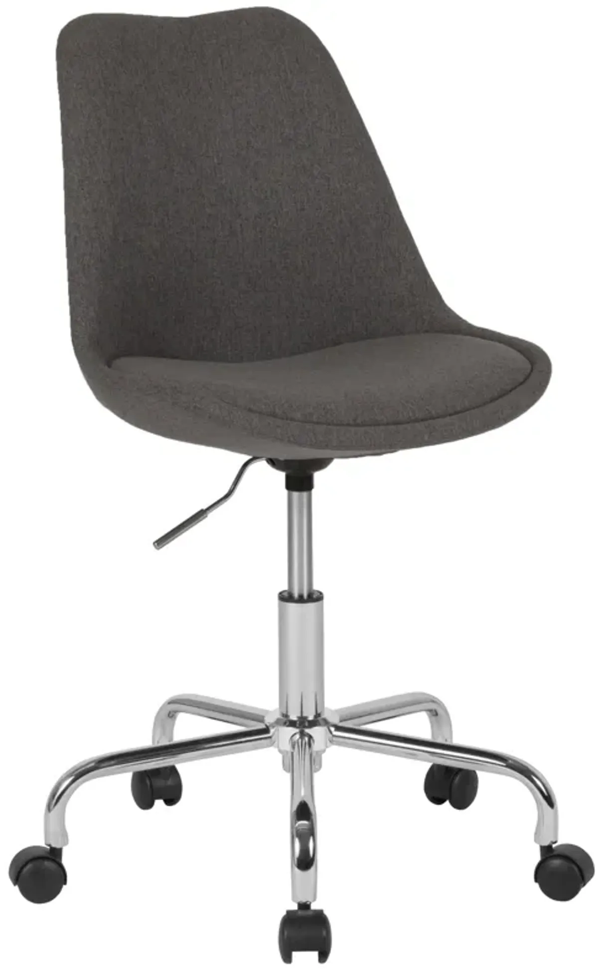 Aurora Series Mid-Back Fabric Task Office Chair with Pneumatic Lift and Chrome Base