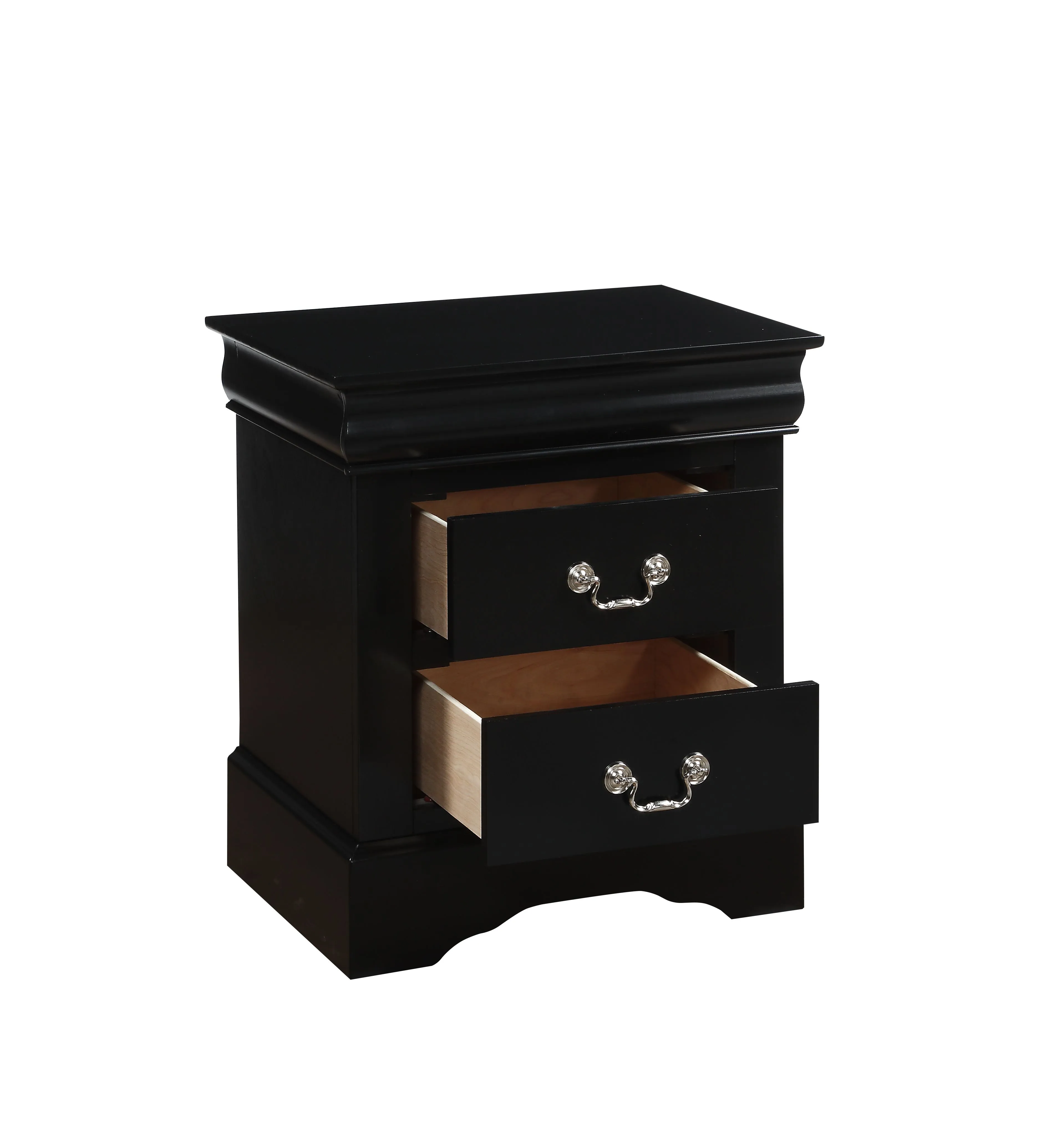 ACME Louis Philippe III Nightstand, Black