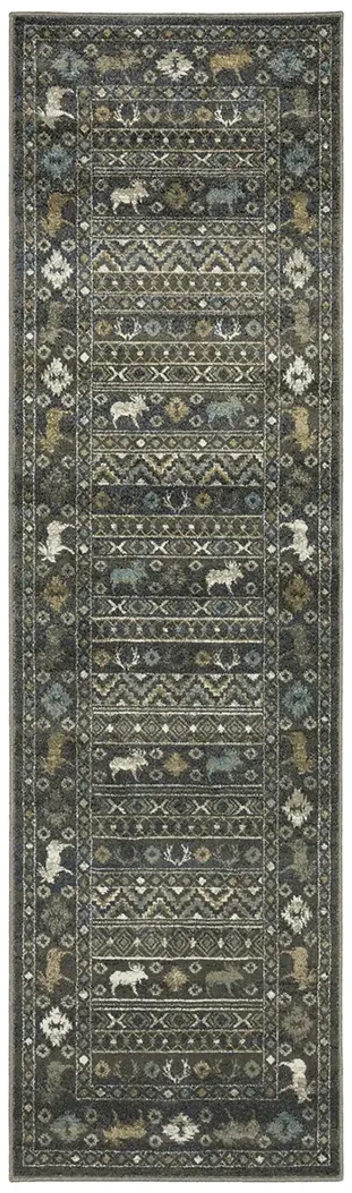 Venice 2'3" x 7'6" Blue Rug