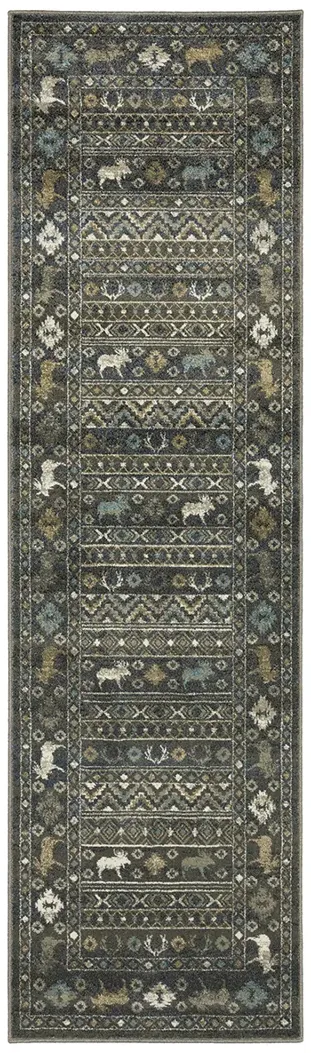 Venice 2'3" x 7'6" Blue Rug