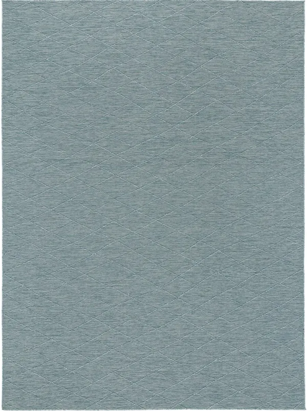 Washable Solutions WSL01 Aqua 10' x 14' Rug