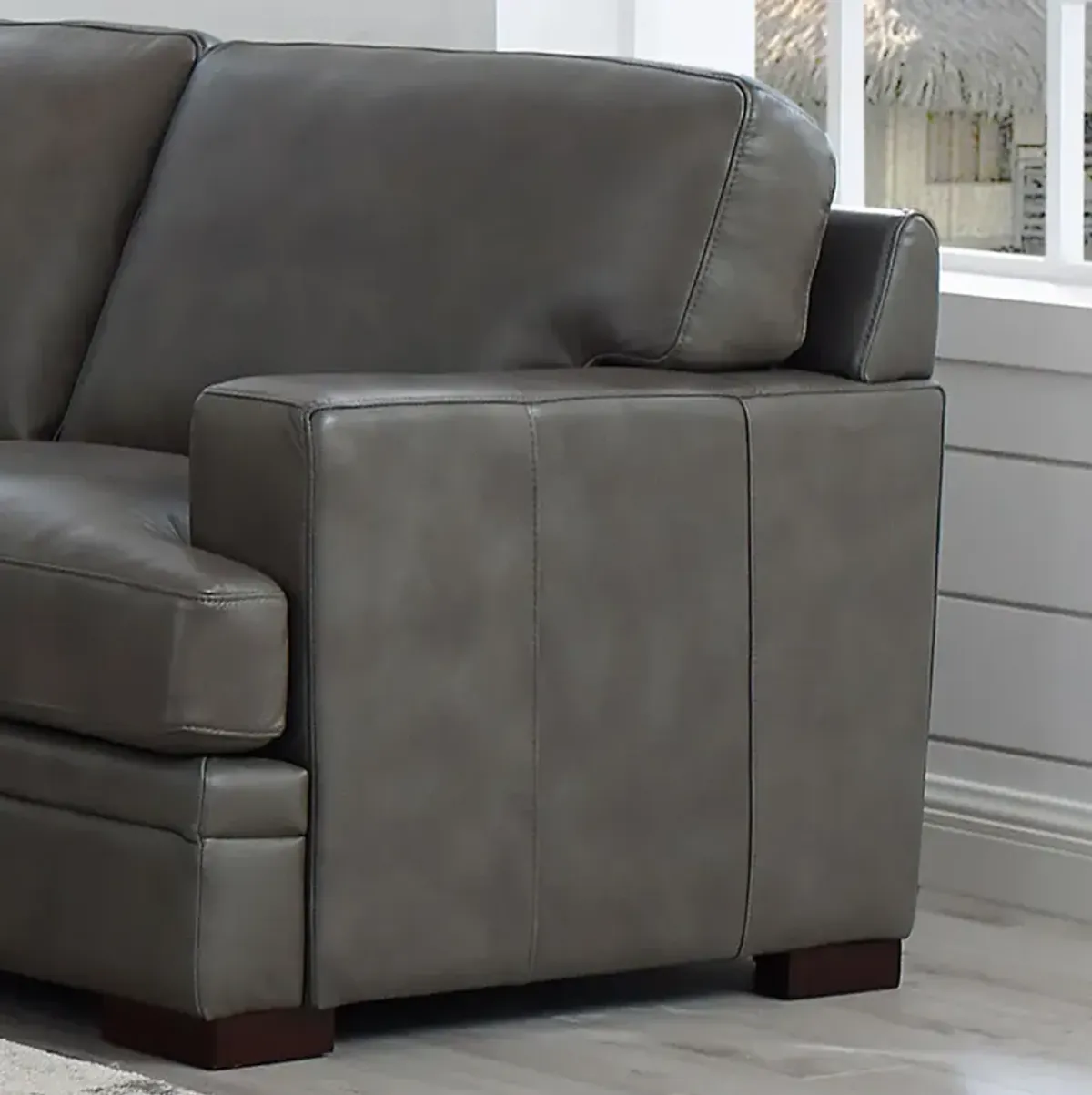 Georgia Top Grain Leather Loveseat