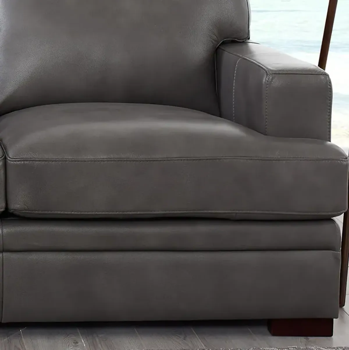 Georgia Top Grain Leather Loveseat