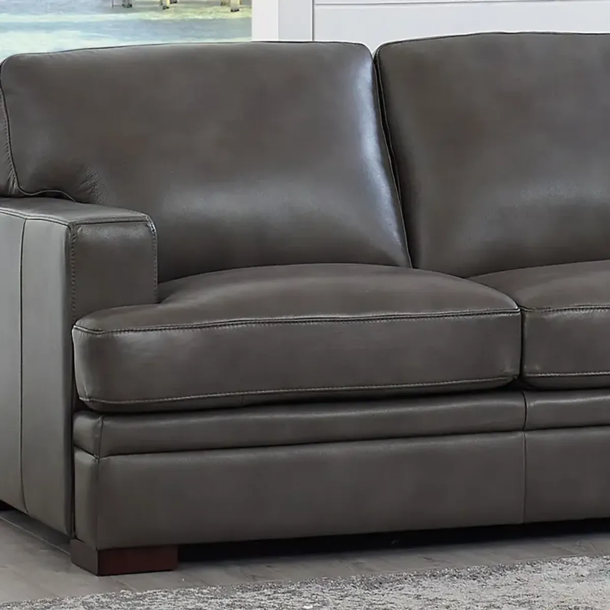 Georgia Top Grain Leather Loveseat