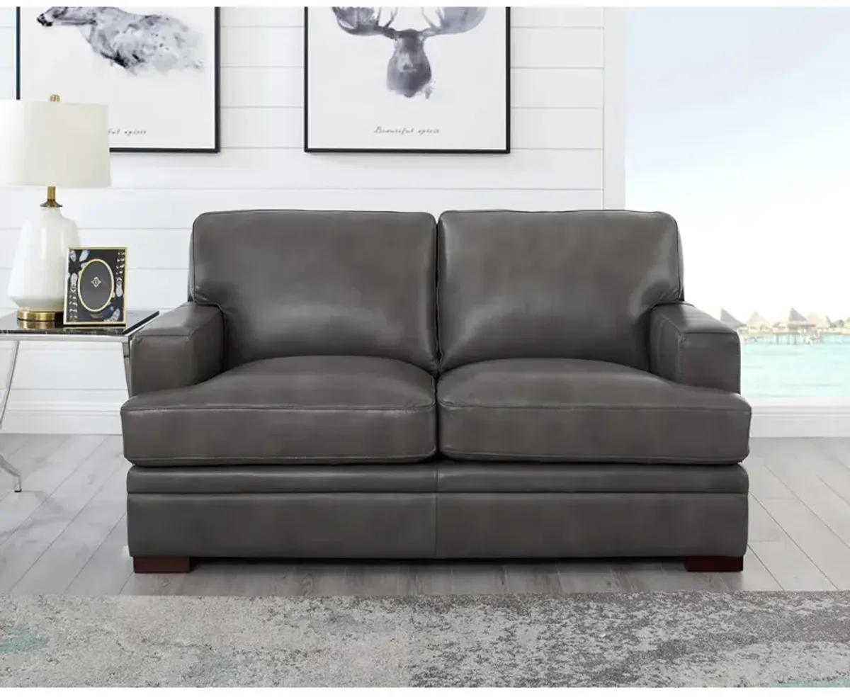 Georgia Top Grain Leather Loveseat