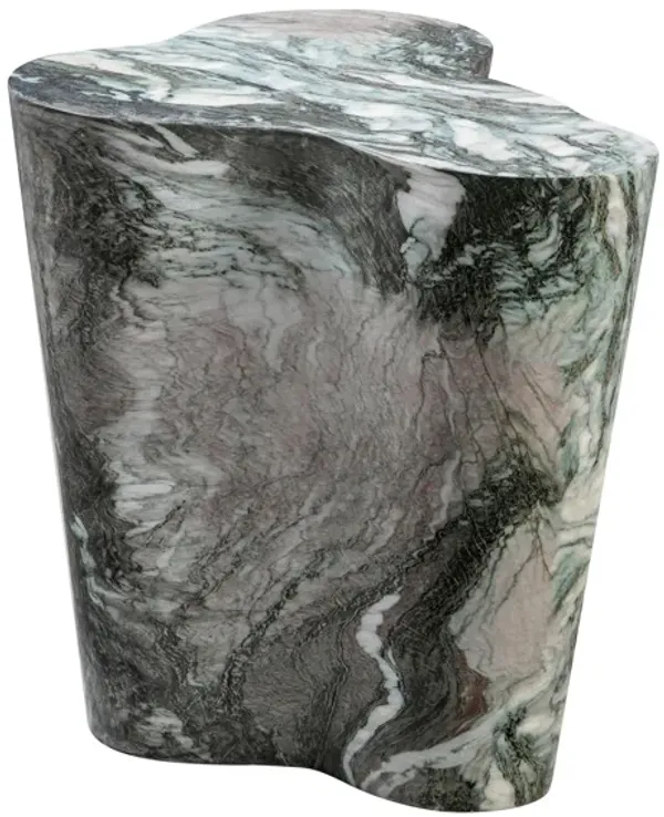 Slab Marble Tall Side Table