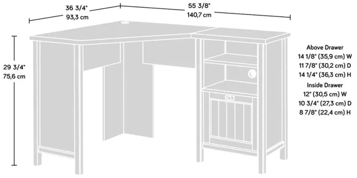 Sauder Costa Corner Desk Chc