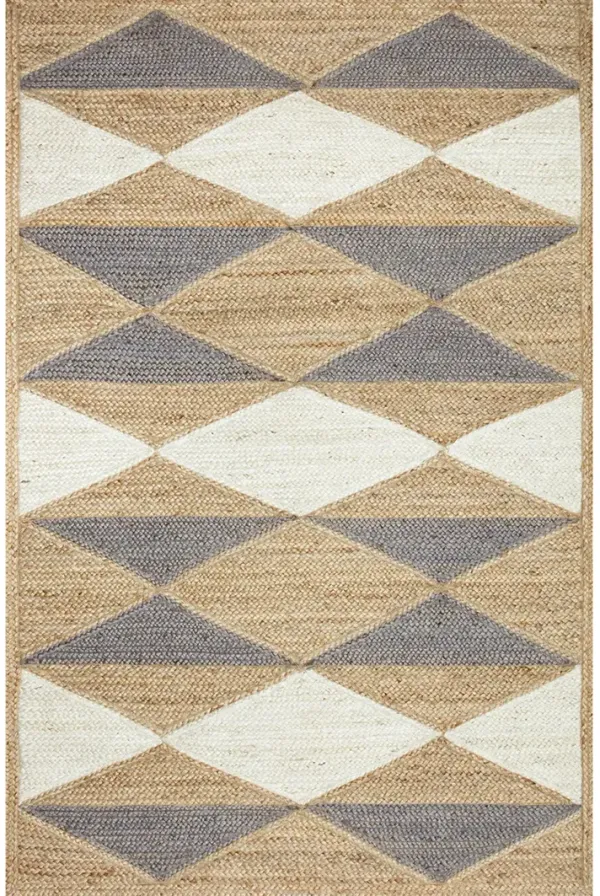 Redondo REO04 Natural/Grey 7'9" x 9'9" Rug