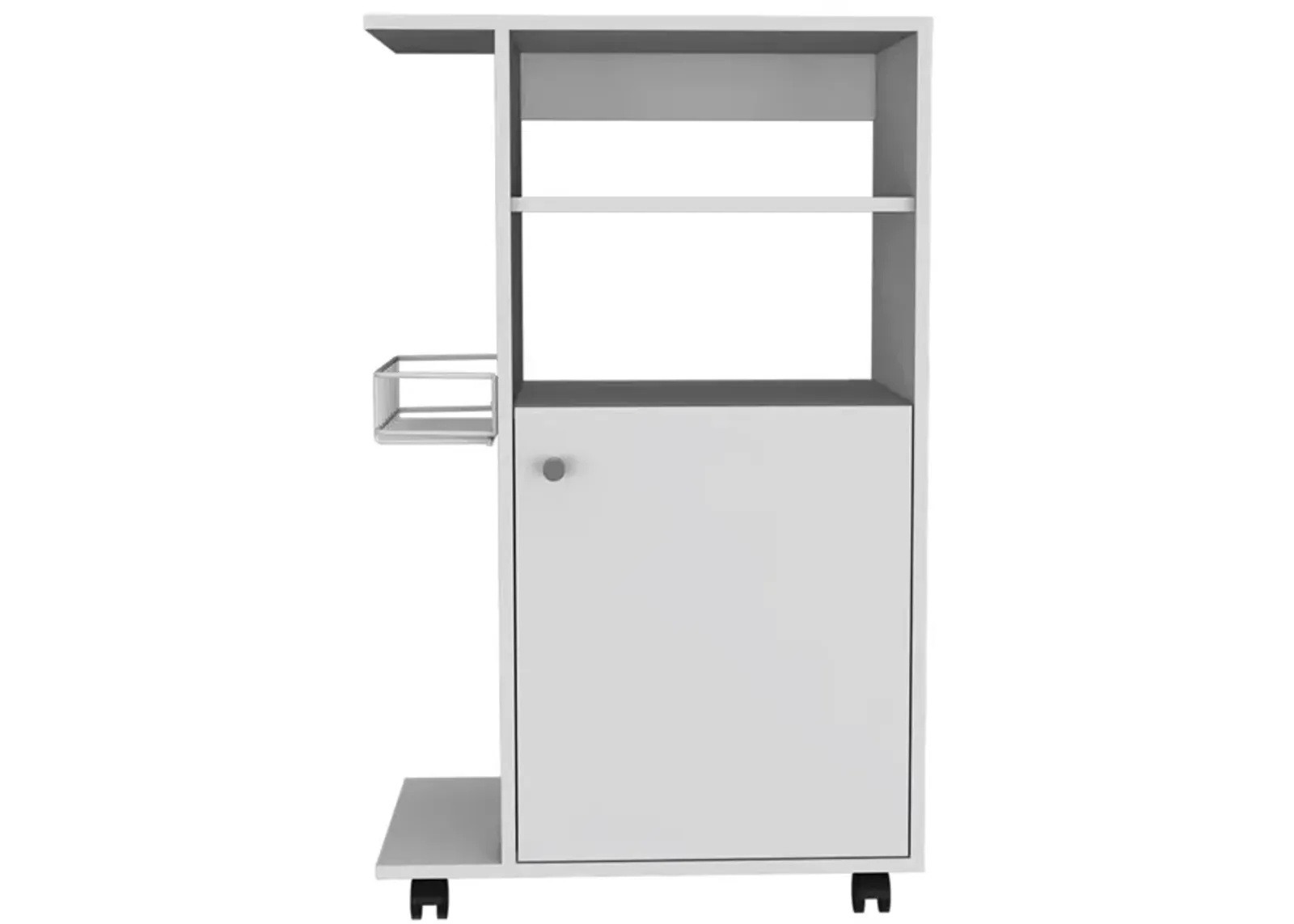 Nepenthe 1-Shelf Kitchen Cart With Caster White