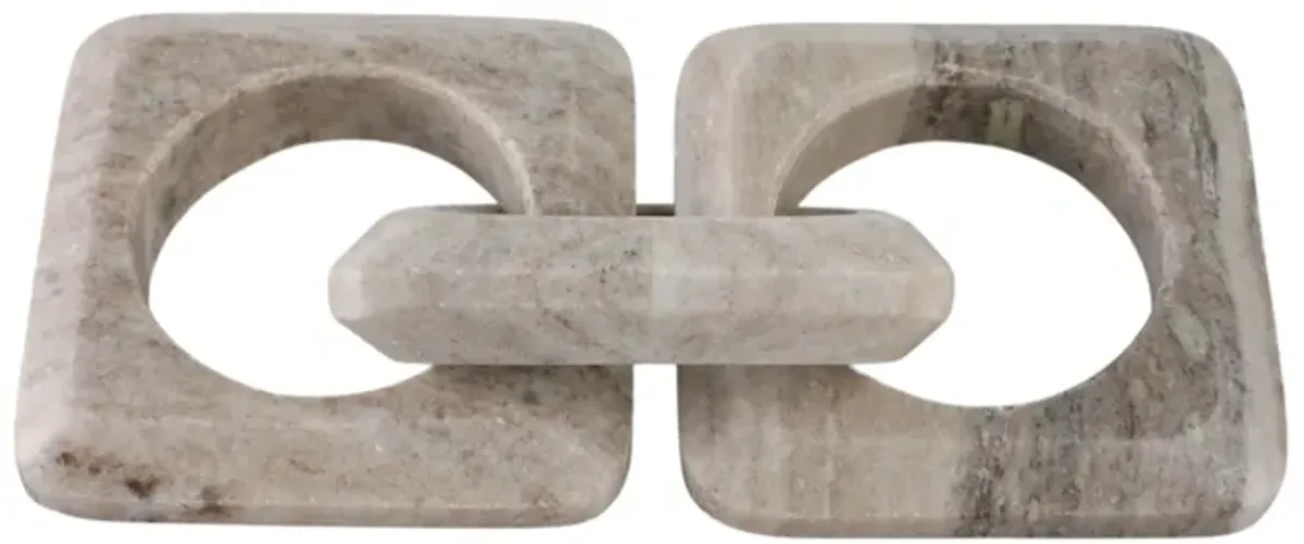 3-Link Onyx Chain Sculpture