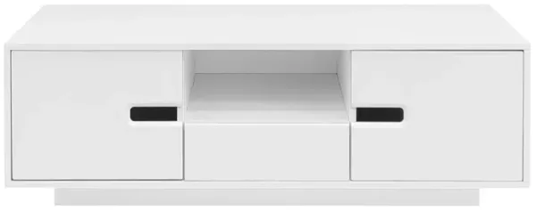 Merax Modern High Glossy Rectangle Coffee Table 16 Color LED Lights