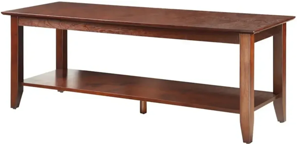 Convience Concept, Inc. American Heritage Coffee Table with Shelf