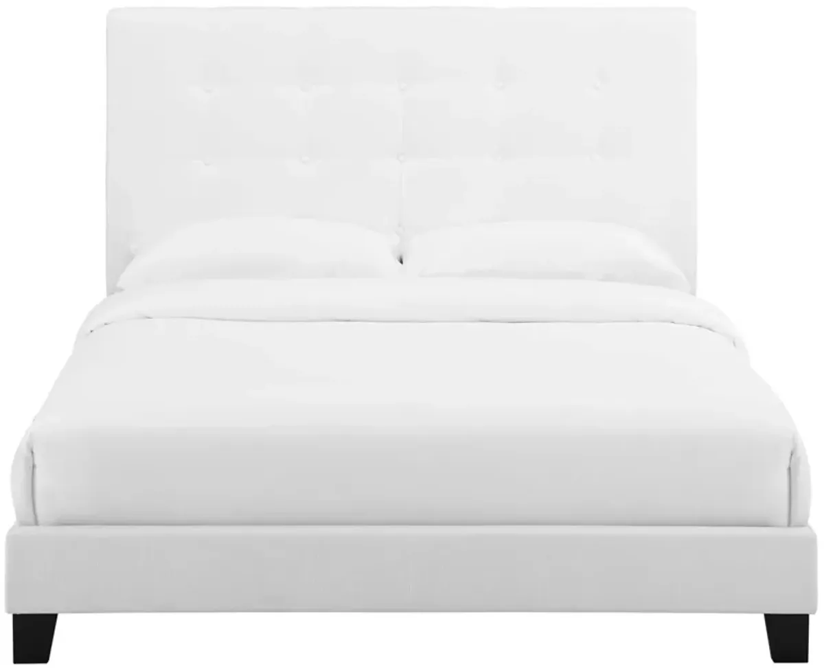 Modway - Melanie Queen Tufted Button Upholstered Fabric Platform Bed