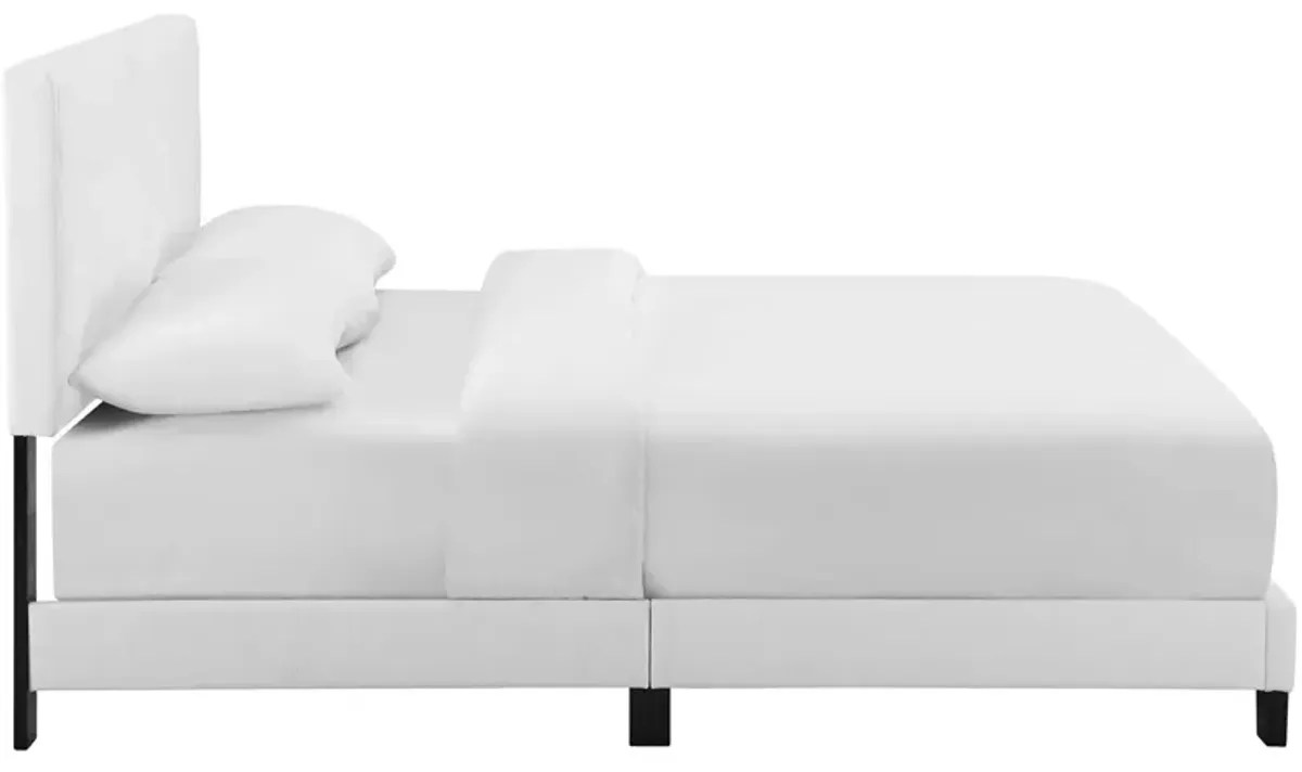 Modway - Melanie Queen Tufted Button Upholstered Fabric Platform Bed