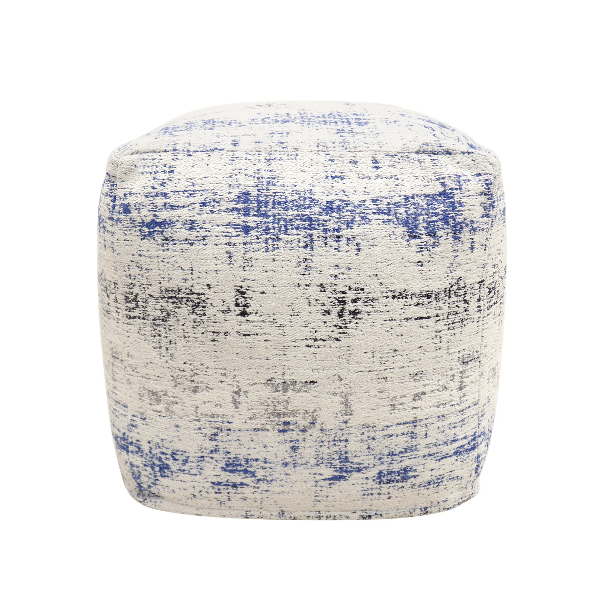 Pasargad Home Grandcanyon Distressed Cotton Pouf