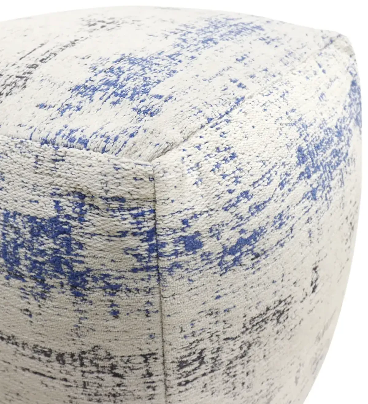 Pasargad Home Grandcanyon Distressed Cotton Pouf