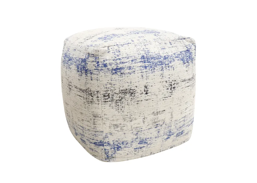 Pasargad Home Grandcanyon Distressed Cotton Pouf