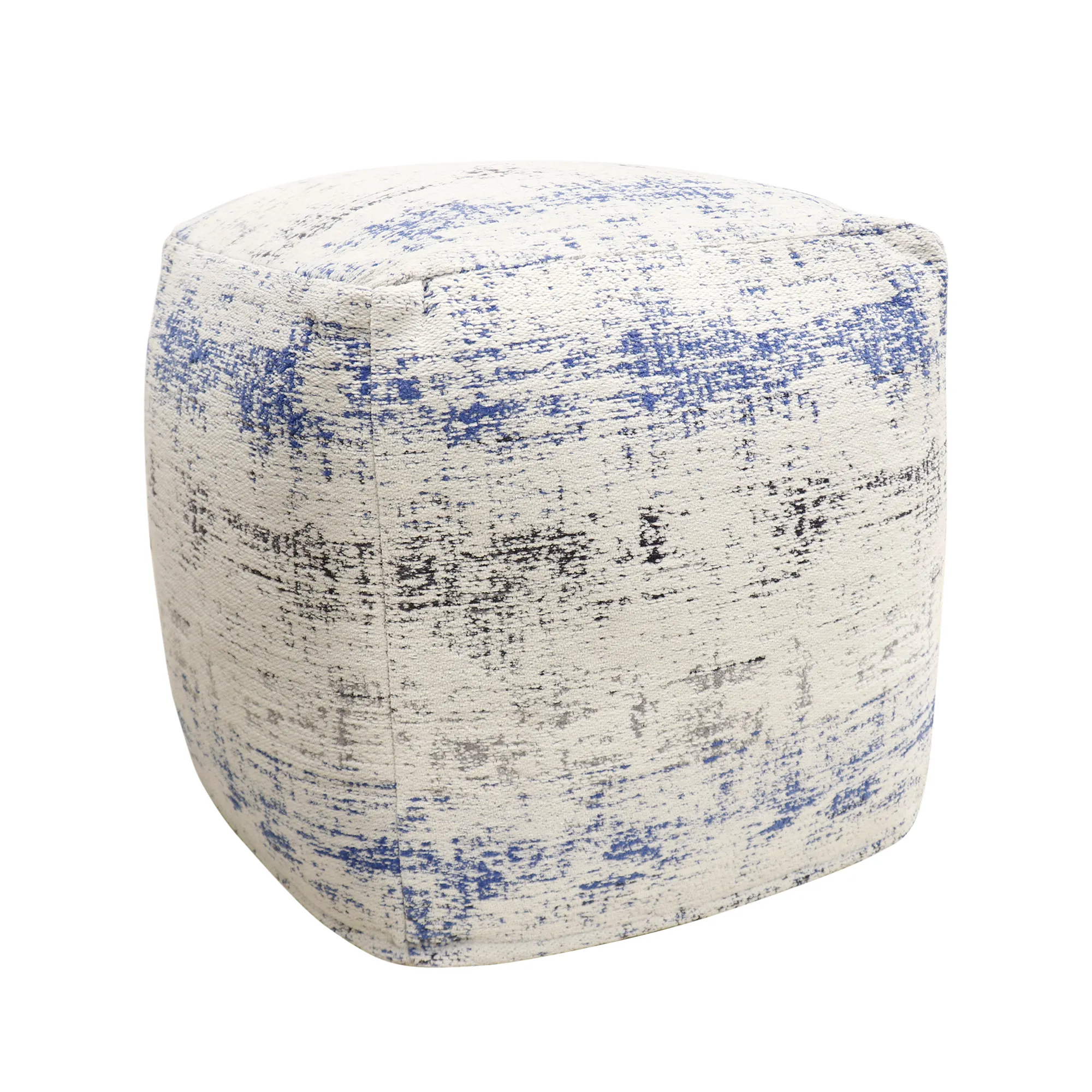 Pasargad Home Grandcanyon Distressed Cotton Pouf