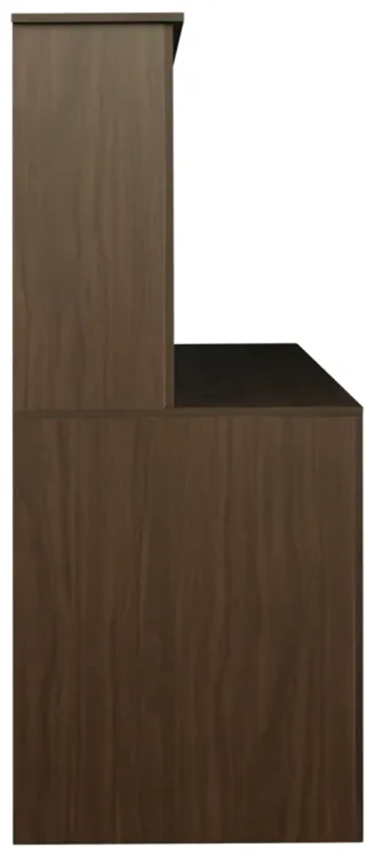 Home Office Computer Desk with Hutch, Walnut