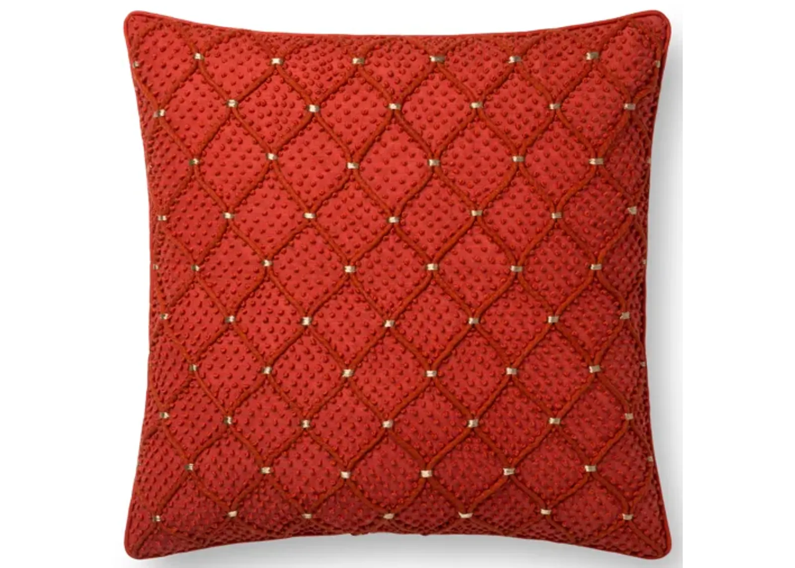 P0675 Rust/Gold 18"x18" Poly Pillow